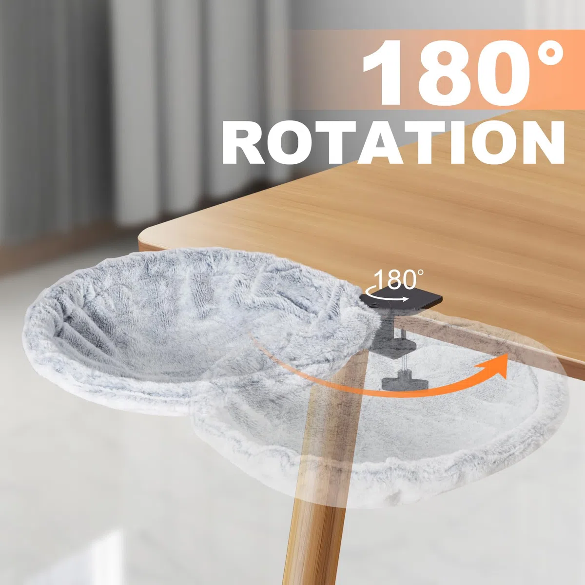 Uross Desk Cat Bed-Grey
