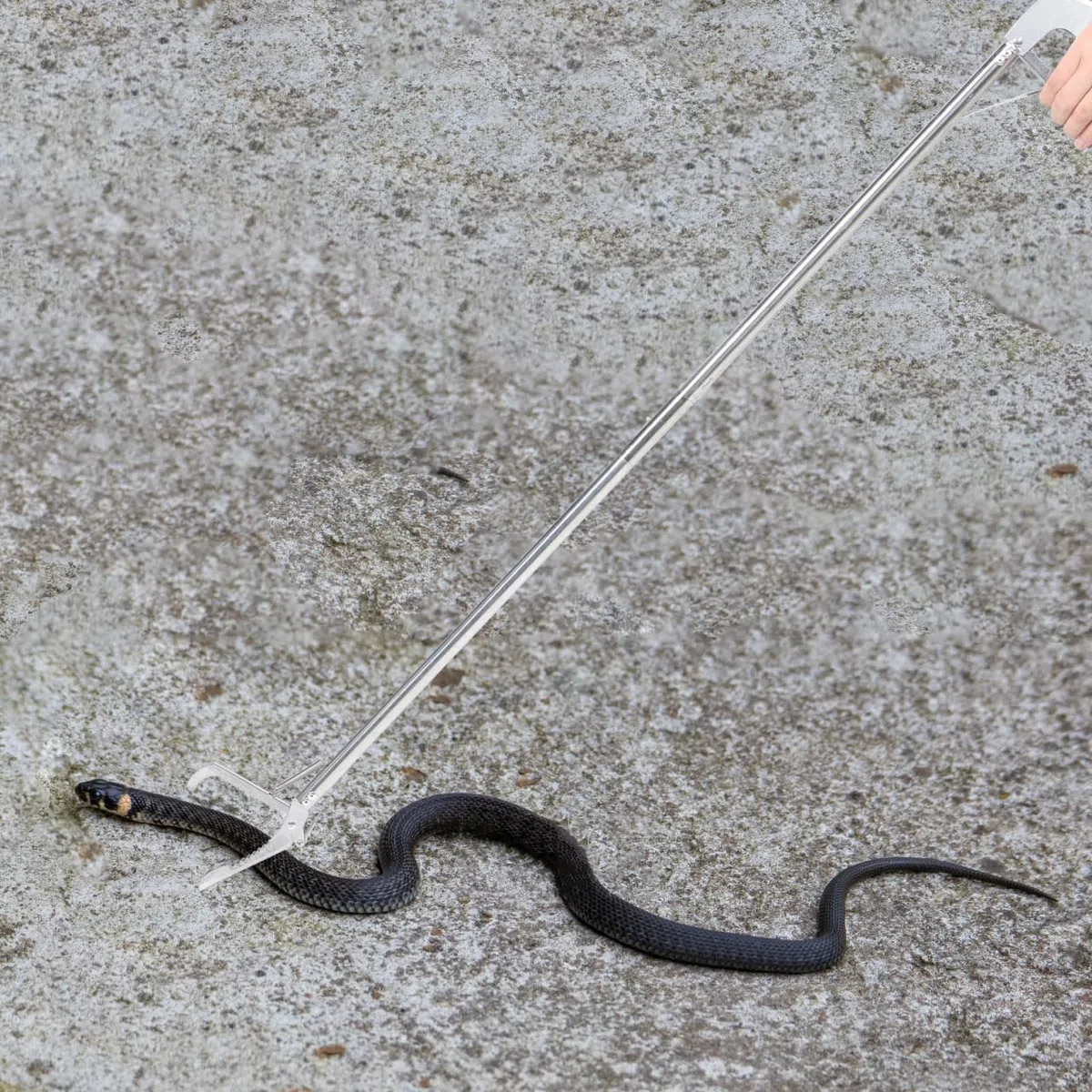 Happyyami Pinze per Serpenti Raccoglitore di Serpenti Extra Lungo Professionale per Serpenti A Sonagli per Rettili Pesanti Impugnatura Antiscivolo