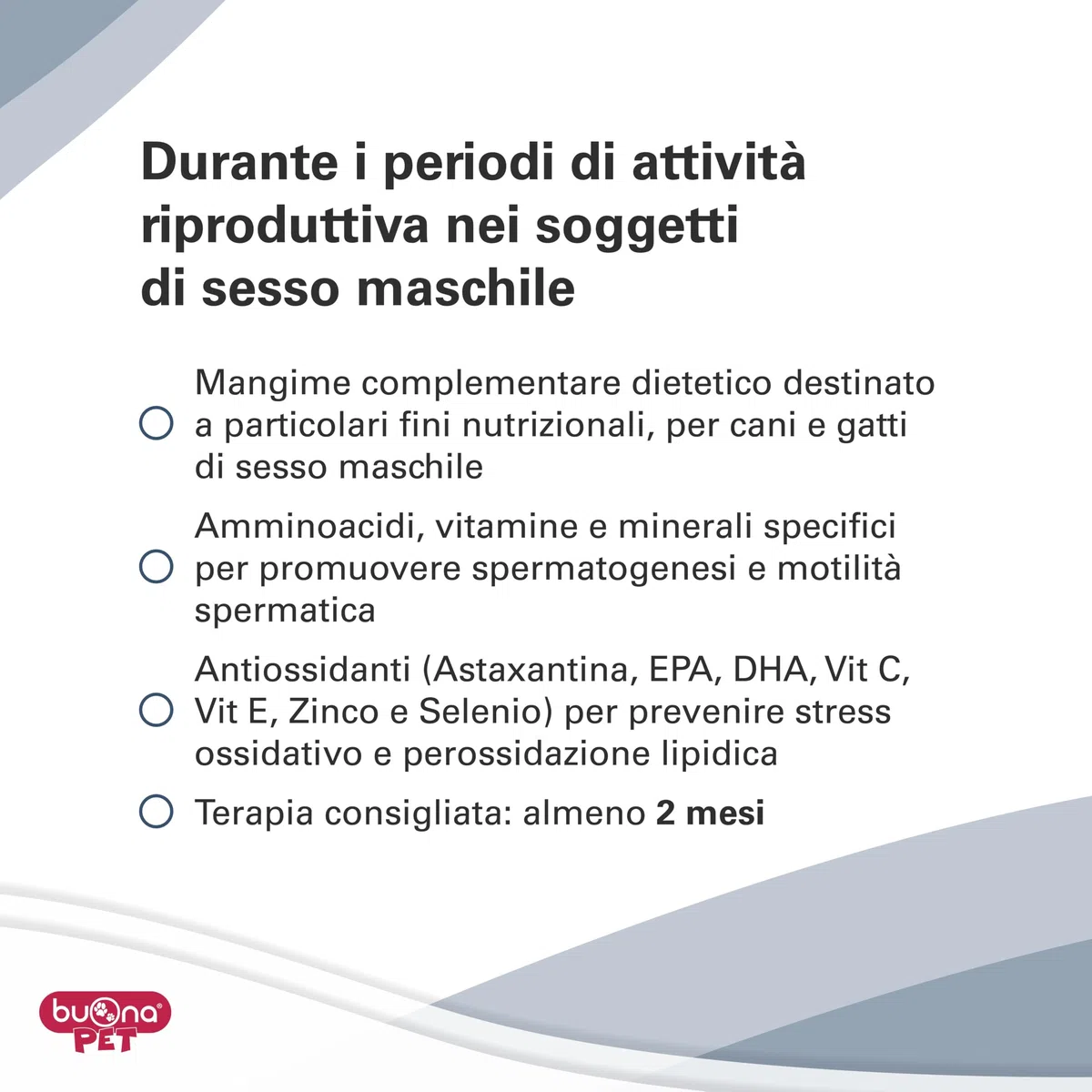 Buona Pet Riproduttina Blu Flacone Integratore Cane e Gatto per Supporto Riproduttivo Pasta Fluida Appetibile nei Soggetti Maschi Vitamine Per Cani e Gatti Maschi Complesso Multivitaminico