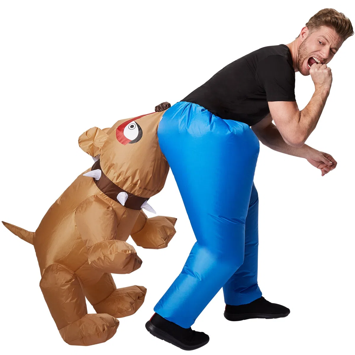 tectake dressforfun Costume autogonfiabile da Cane Unisex | Gonfiabile in pochi Secondi | Massima libertà di Movimento | Alimentazione a Batteria