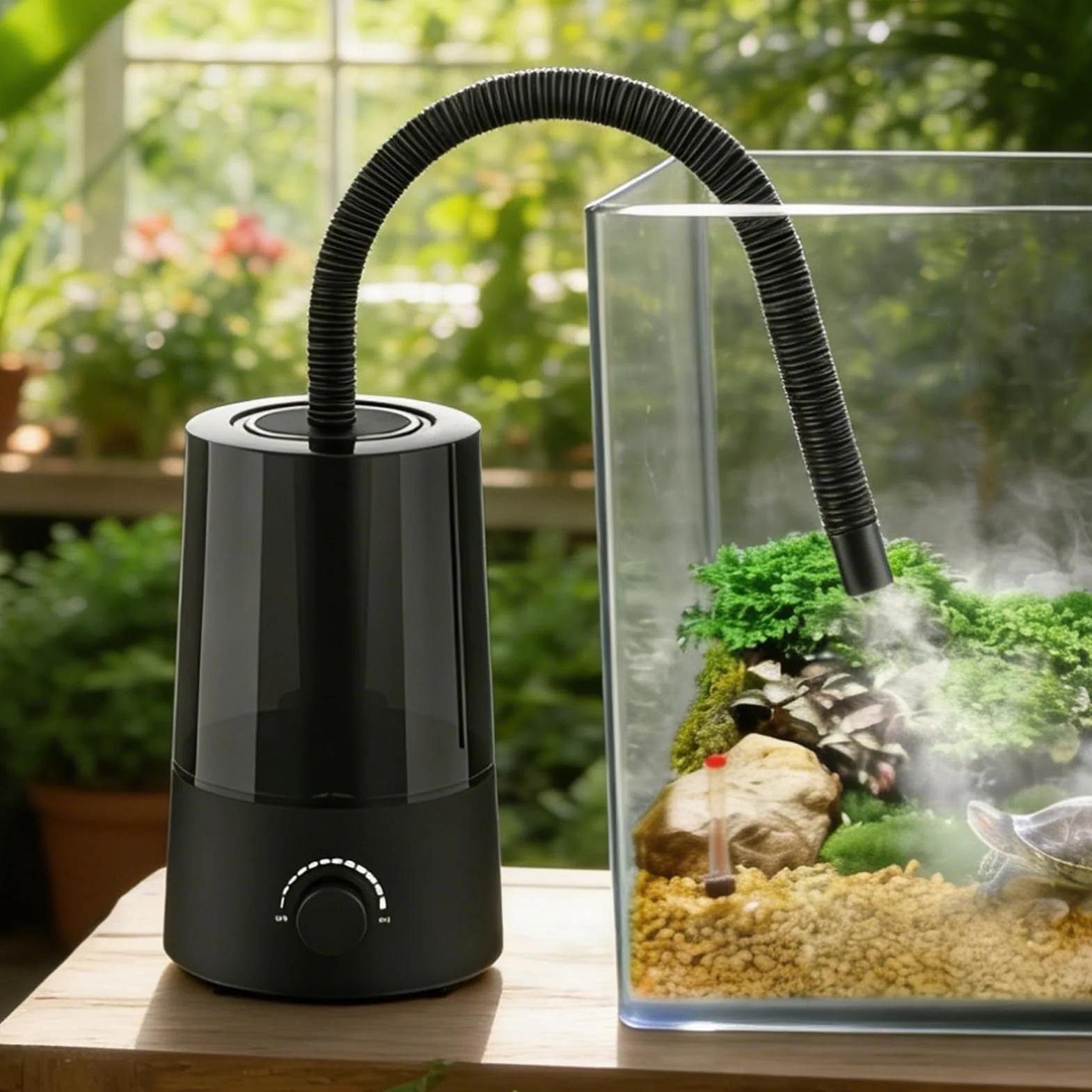 Nebulizzatore Rettili - Nebulizzatore da 2.5L con Spegnimento Automatico - Umidificatore per Vivarium | per Anfibi, Rettili, Tartarughe, Rane, Lucertole e