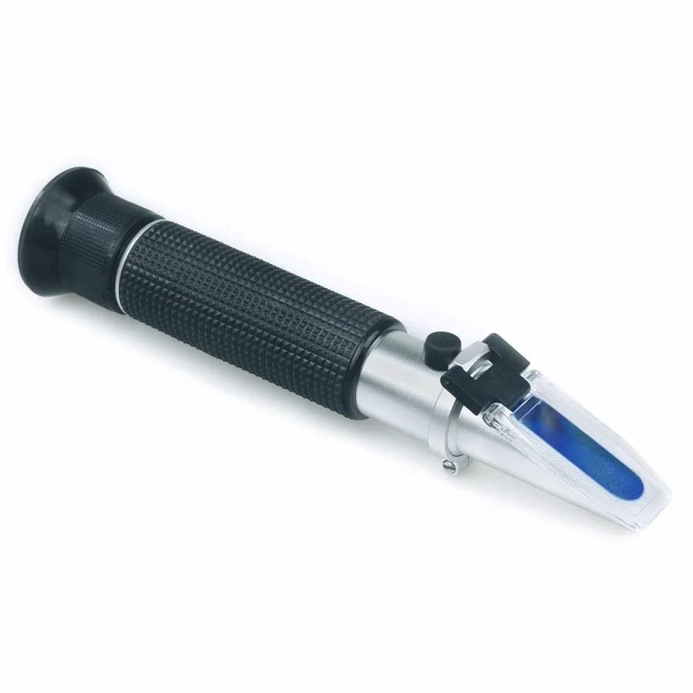 Agriculture Solutions Rifrattometro di salinità per acquari marini, con Acqua di Mare, 0-100 PPT, con compensazione Automatica della Temperatura