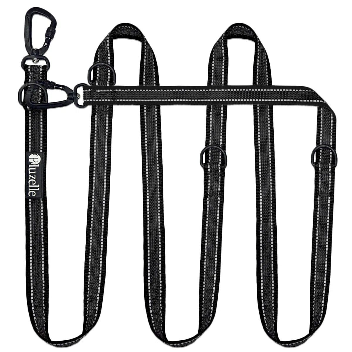 Guinzaglio Cane Robusto 3m Regolabile Piccoli e Grandi (10-100kg) – Gommato Antiscivolo & Mani Libere – Moschettone Sicurezza – STRONGHOLD – Marchio Tedesco