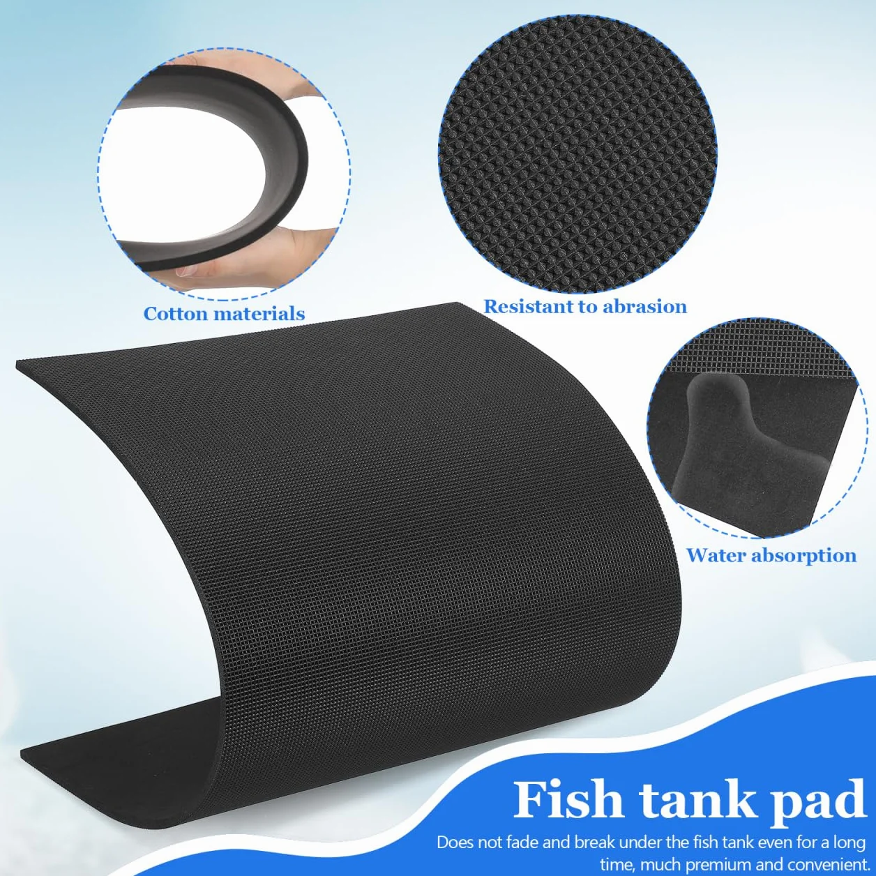 Homoyoyo Antiscivolo – Base per Acquario Resistente agli Urti in 120 x 50 cm – Ideale per acquari di Qualsiasi Dimensione – Alta qualità – Materiale Durevole per Protezione e stabilità ottimali
