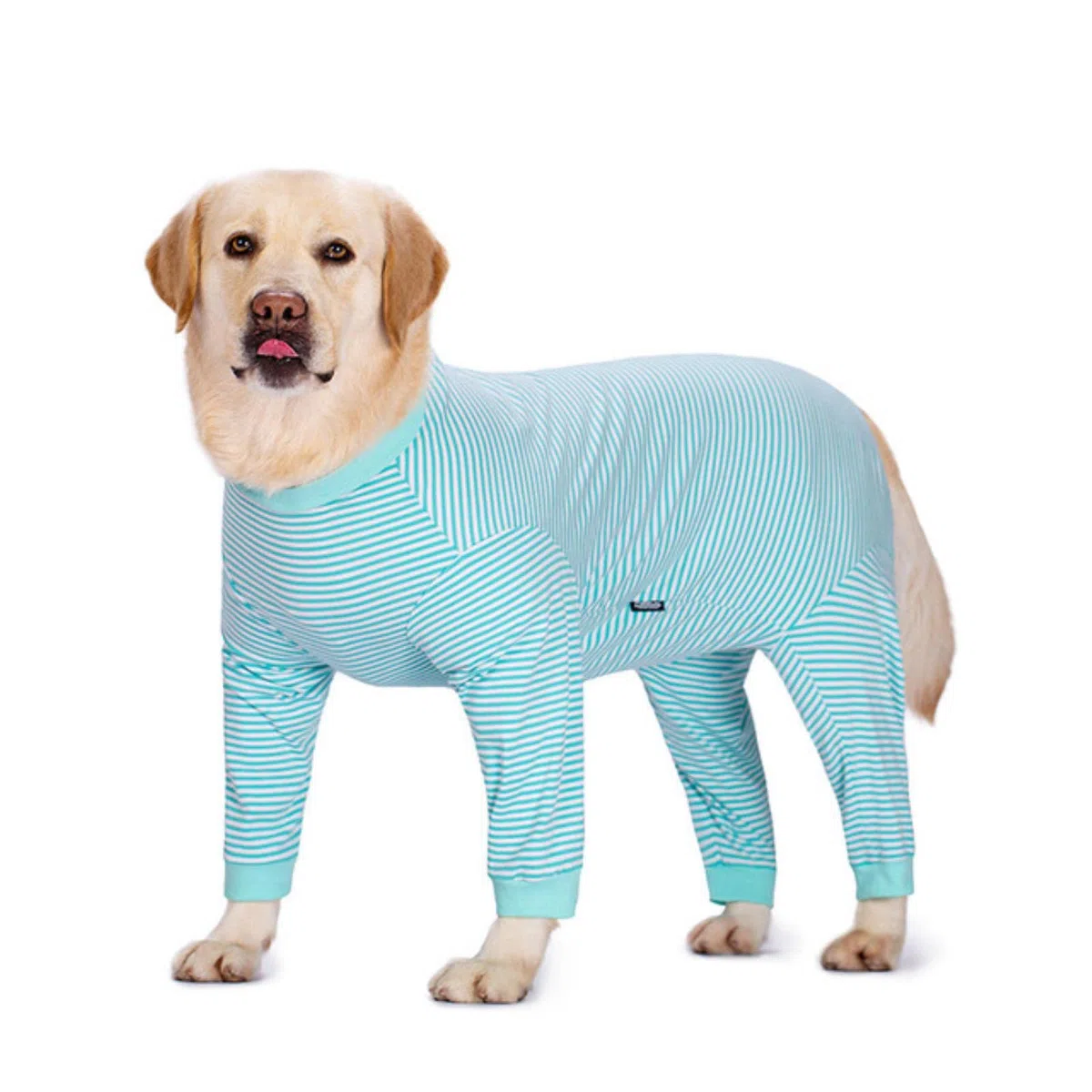 Grande cane Pigiama Dog Toorsie Stripes caldo maschio femminile pienamente coperto pancia per pigiami di cane di medie dimensioni