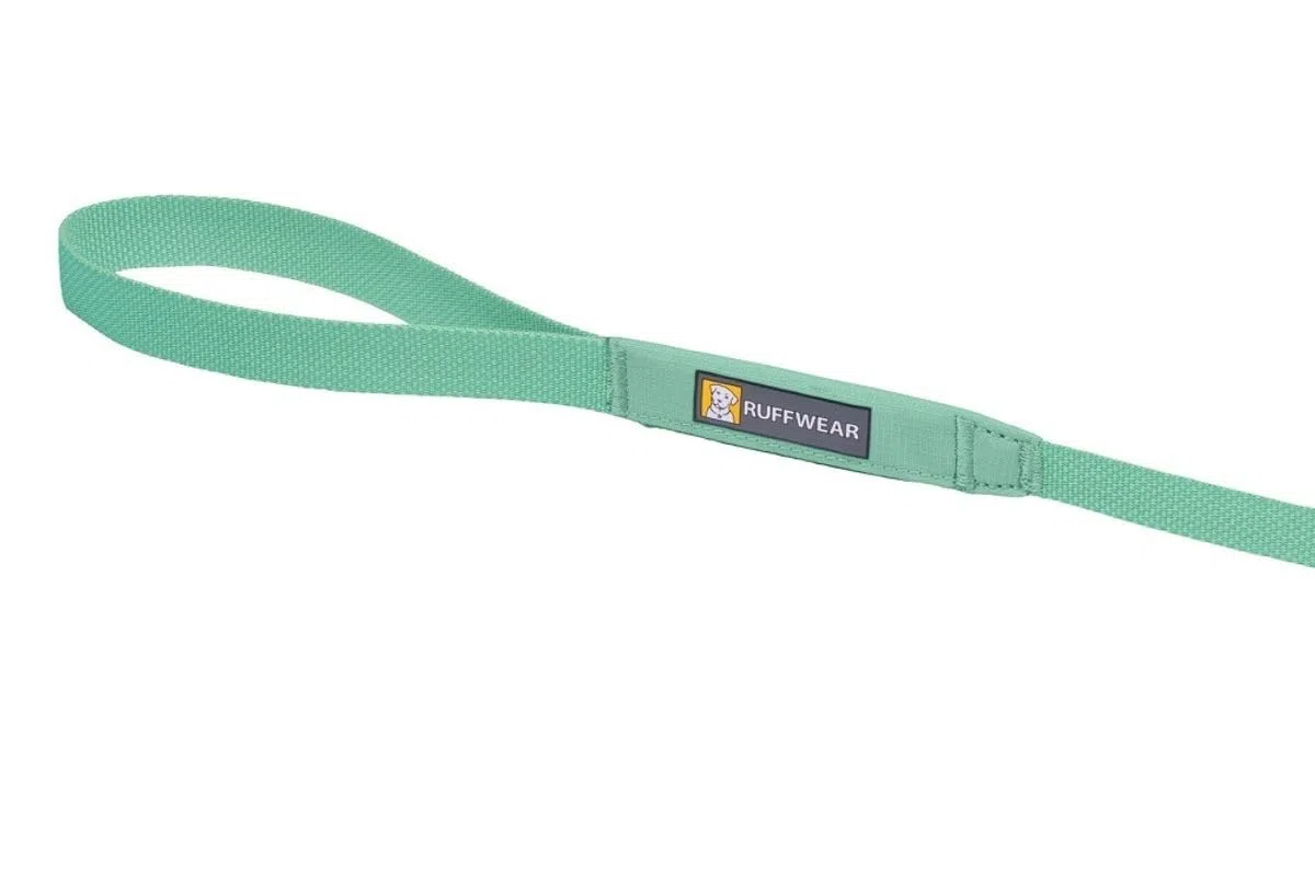 RUFFWEAR Guinzaglio per cani, ultra leggero e resistente, con tasca portaoggetti integrata e clip Crux bloccabile, compatto si piega fino a tasca, verde salvia