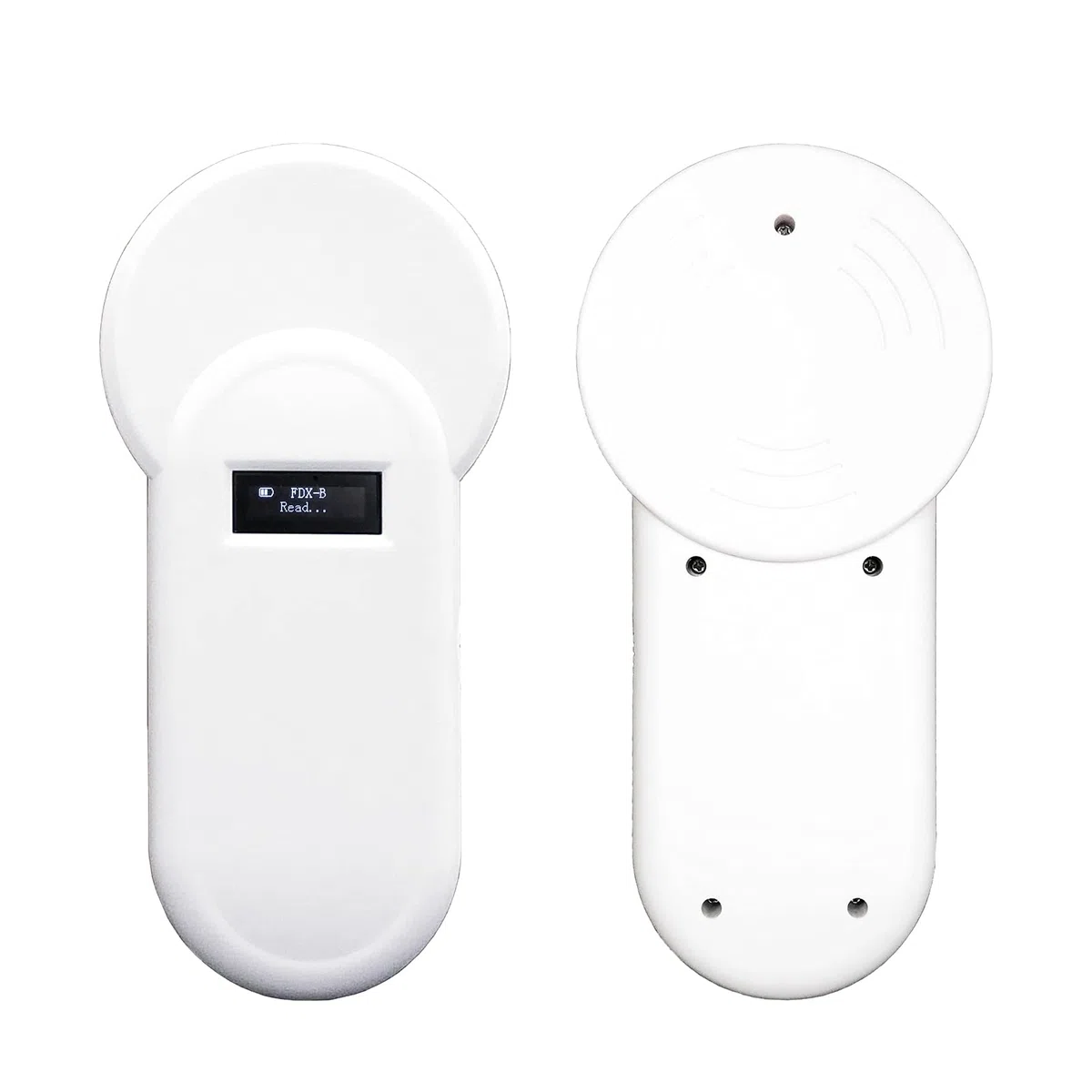 Geevorks Lettore di ID per Animali Domestici, 134.2KHz lettore microchip cani di animali Display OLED Formato FDX-B Supporta con cicalino per la gestione dell'allevamento di pollame.