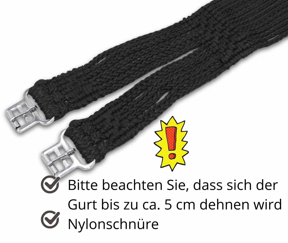 Sella SPEZZONI PER LA CINGHIA IN NYLON sottopancia per cavalli Pull