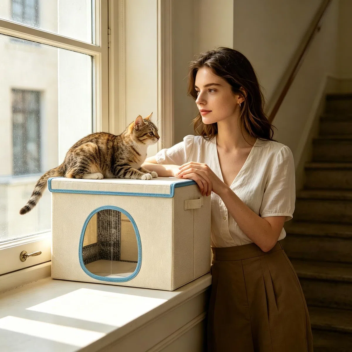 Cuccia rinfrescante per gatti, per cani con 6 mattonelle di ghiaccio, rifugio freddo per cani, per genitori di animali domestici, addestramento, appartamento, casa, ufficio, camera da