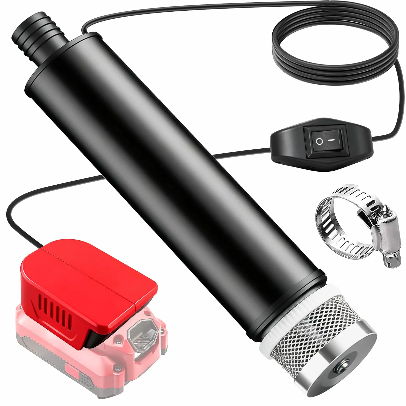 Mini pompa dell'acqua per Einhell PXC batteria agli ioni di litio da 18 V, 30 l/min, 4500 giri/min, pompa sommersa per batteria Einhell da 18 V, pompa dell'acqua sporca, per giardino, vasca