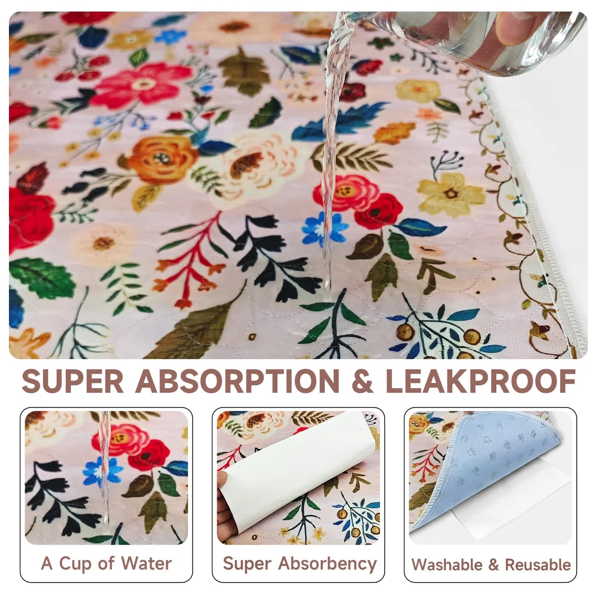 Cuscinetti lavabili per cani, confezione da 2, tappetini per cuccioli con feromoni, 2026 Tappetini PuppyPad aggiornati 122 x 81 cm Super assorbenti e ad asciugatura rapida per l'addestramento dei cani