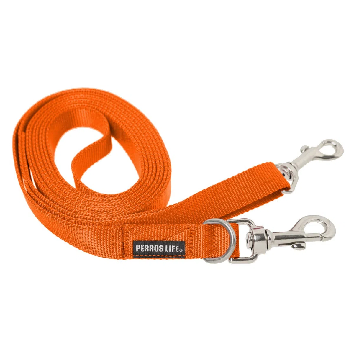 Guinzaglio 3 Metri con Doppio moschettone 10mm Cane Taglia Mini (Arancione)