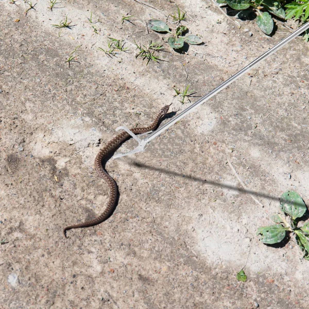 Happyyami Pinze per Serpenti Raccoglitore di Serpenti Extra Lungo Professionale per Serpenti A Sonagli per Rettili Pesanti Impugnatura Antiscivolo