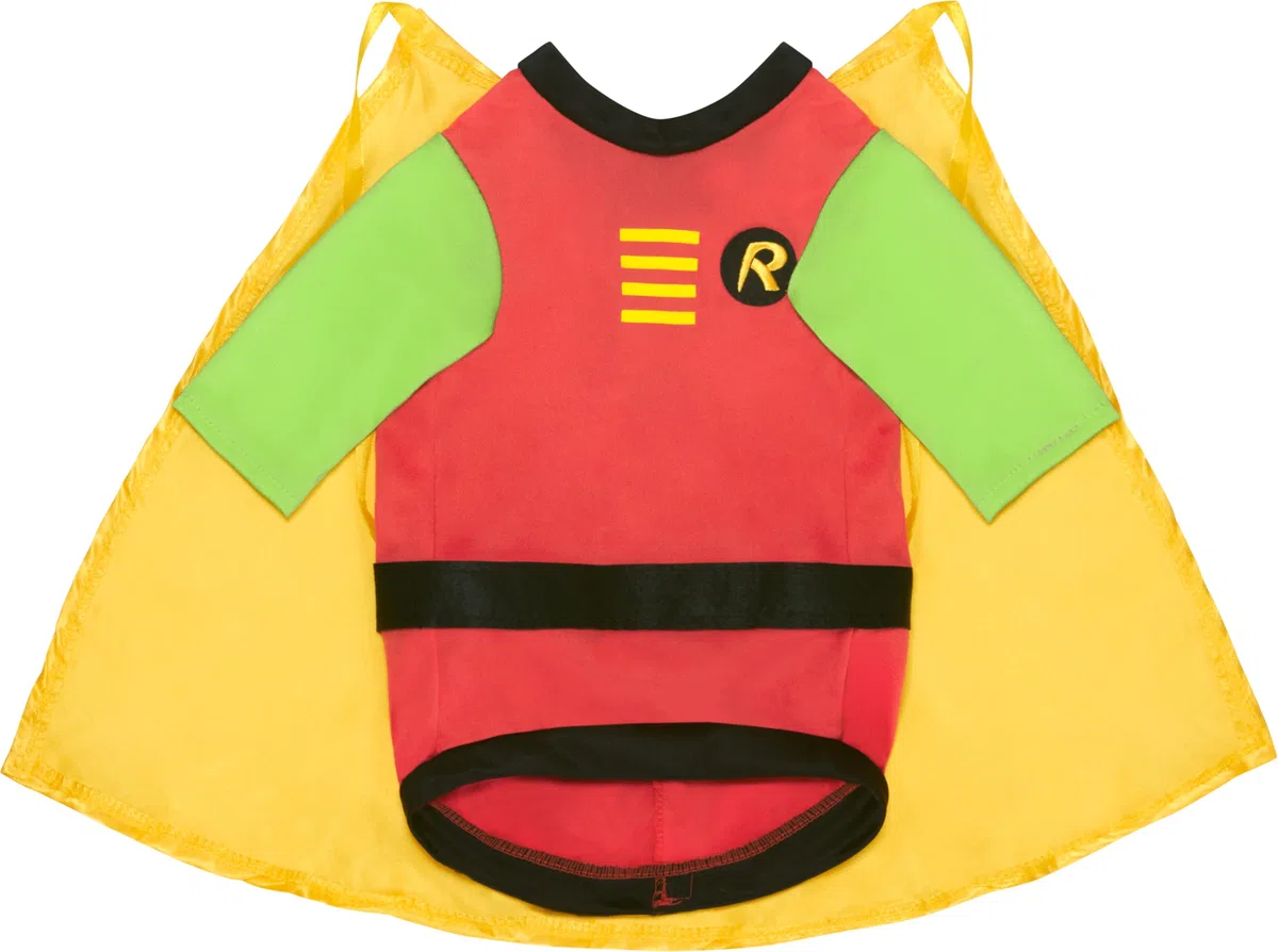 Rubie's Costume ufficiale da donna Rubie s DC Comic Robin Teen Titans Pet Dog Costume Super Hero Taglia L, come da mostrare, L UK