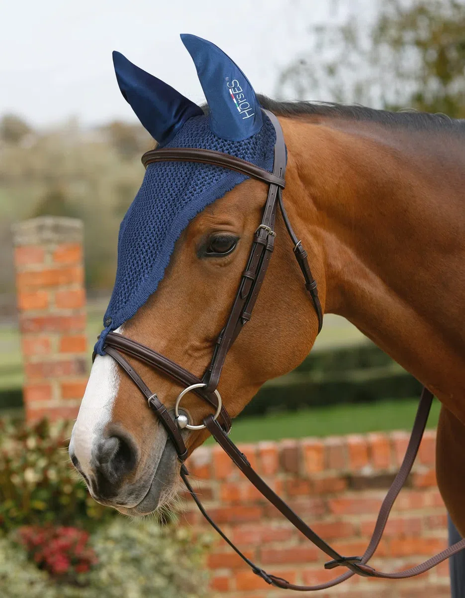 Horses Cuffietta Lunga Cavallo Loop, Traspirante, Tessuto Morbido ed Elastico, Protegge Il Cavallo da Calura, Rumore, Insetti