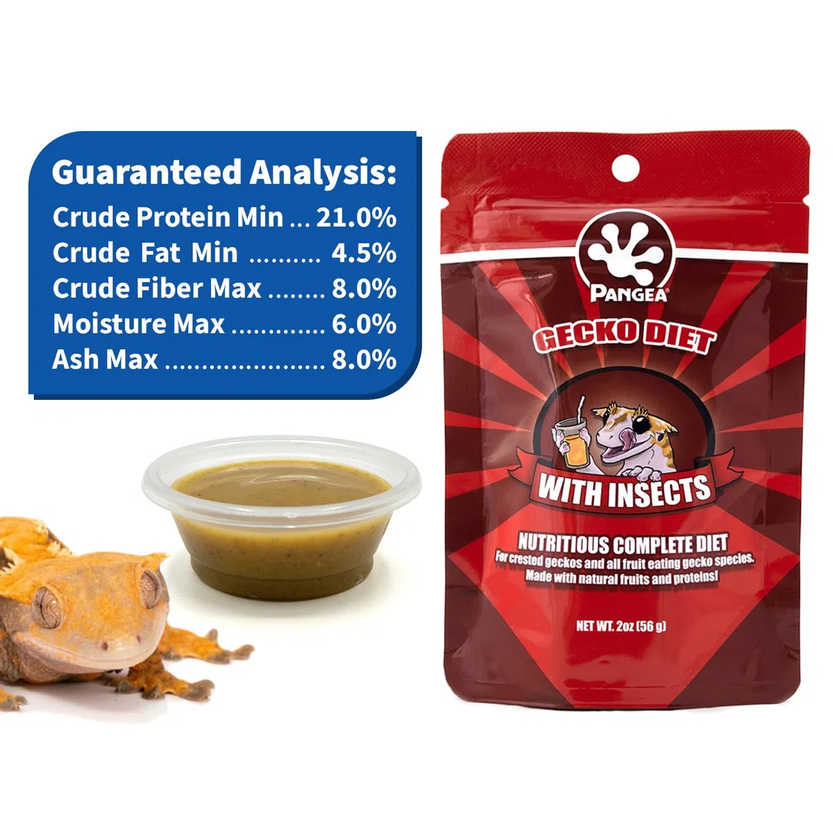 Pangea Fruit mix with insects Complete Gecko Diet – Corona Gecko Fodera