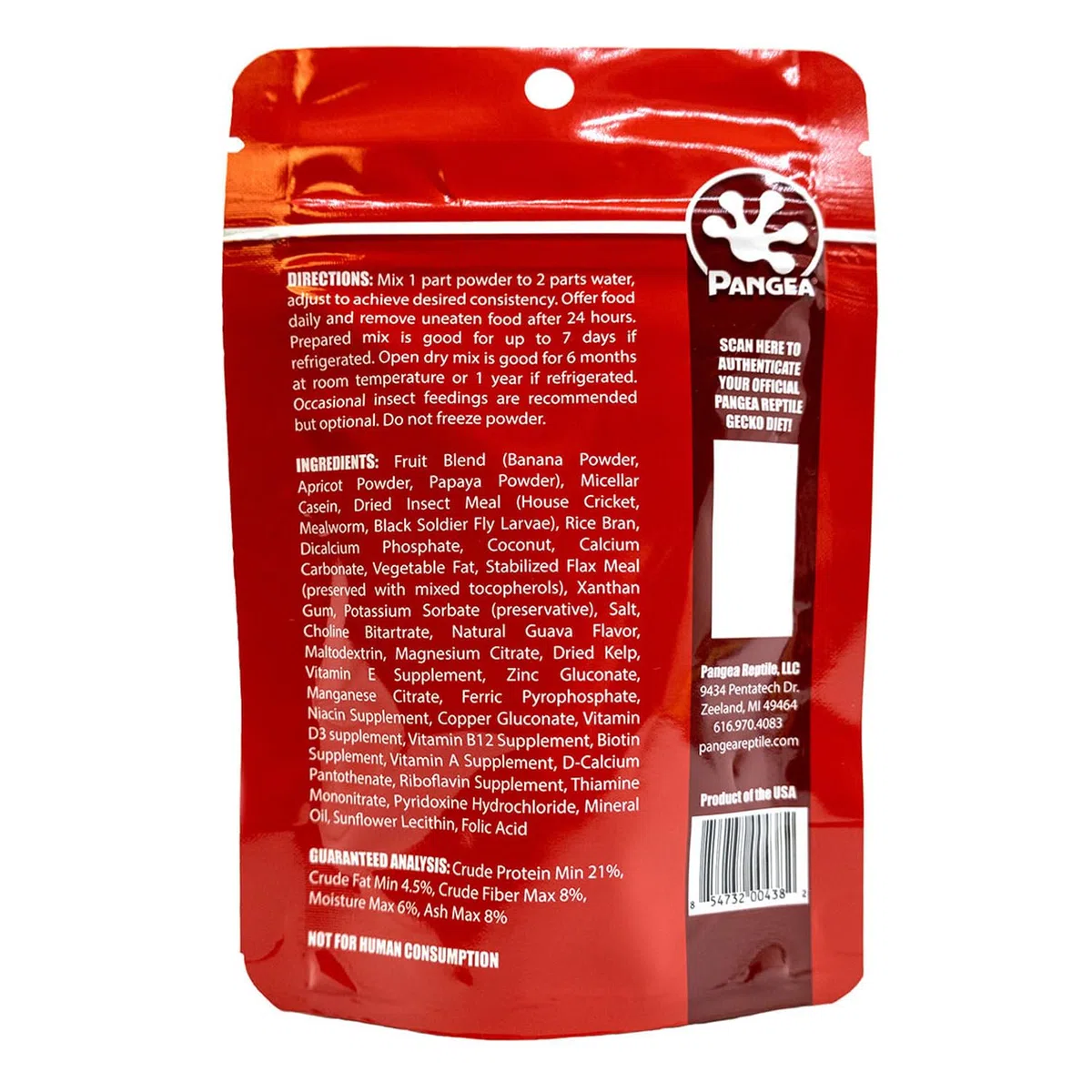 Pangea Fruit mix with insects Complete Gecko Diet – Corona Gecko Fodera