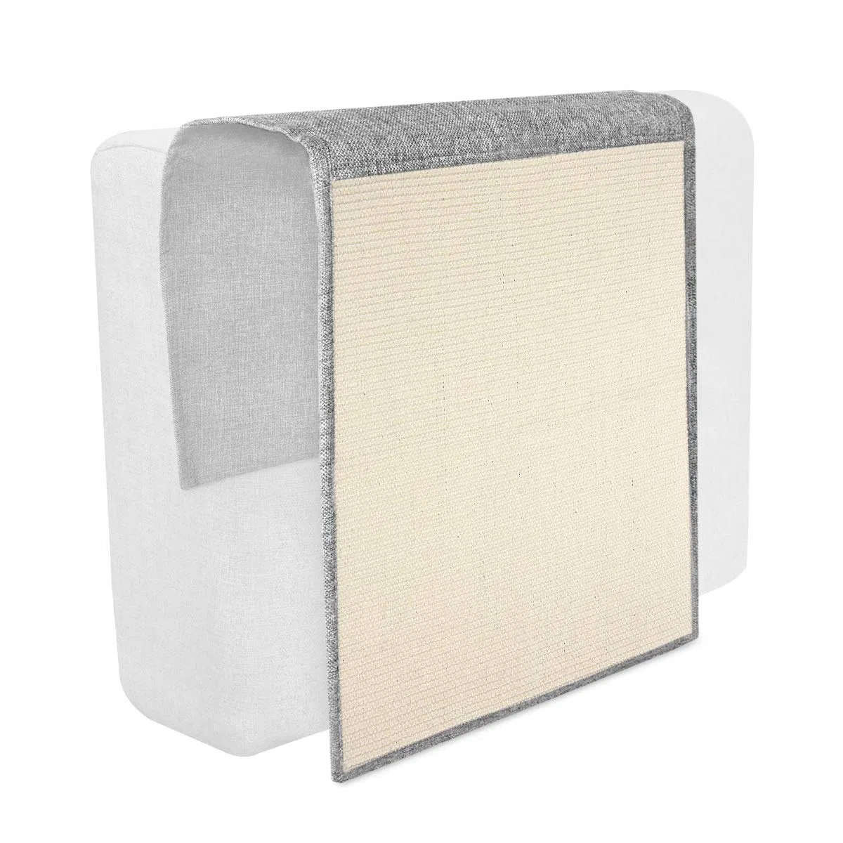 Navaris Tappeto Tiragraffi per Gatti - Tappetino Tiragraffi per Gatti Grandi e Cani - Tappeto Tira Graffi in Sisal 130x45cm Protezione Divano e Mobili
