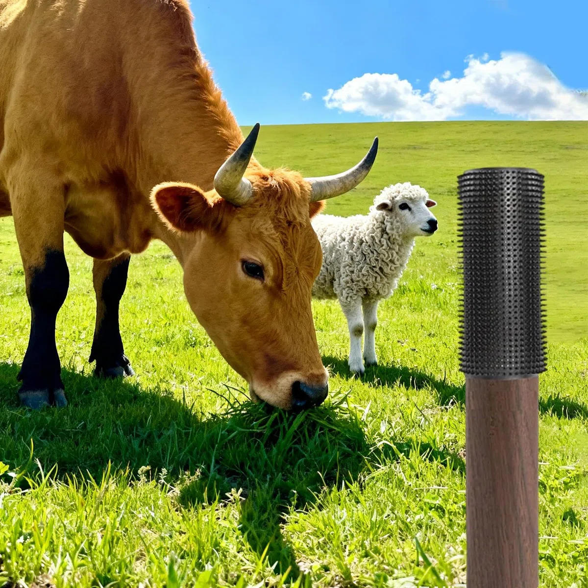 Strofinatoio per,Cura del Mantello e Antiprurito | 2 Pezzi Grattatoio per Attrezzatura Agricola,per Animali da Fattoria Pecore Mucche Cani Polli