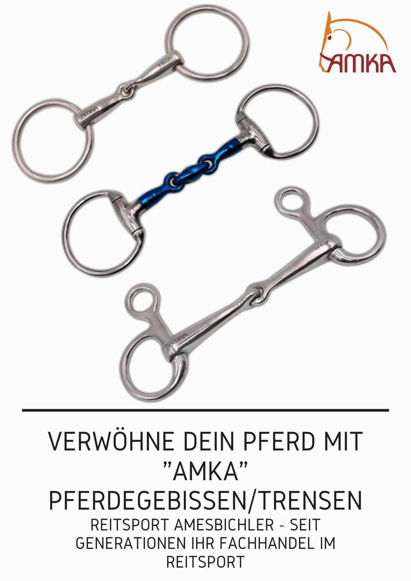 AMKA Baucher Trense Baucher - Dentatura massiccia, facile rotto