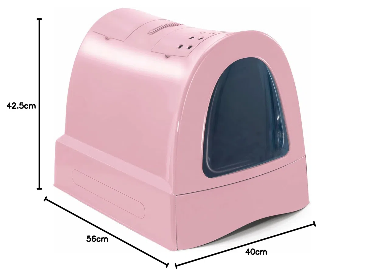 Zuma 83486 - Lettiera per Gatti, Rosa, 40 x 42.5 x 56 cm
