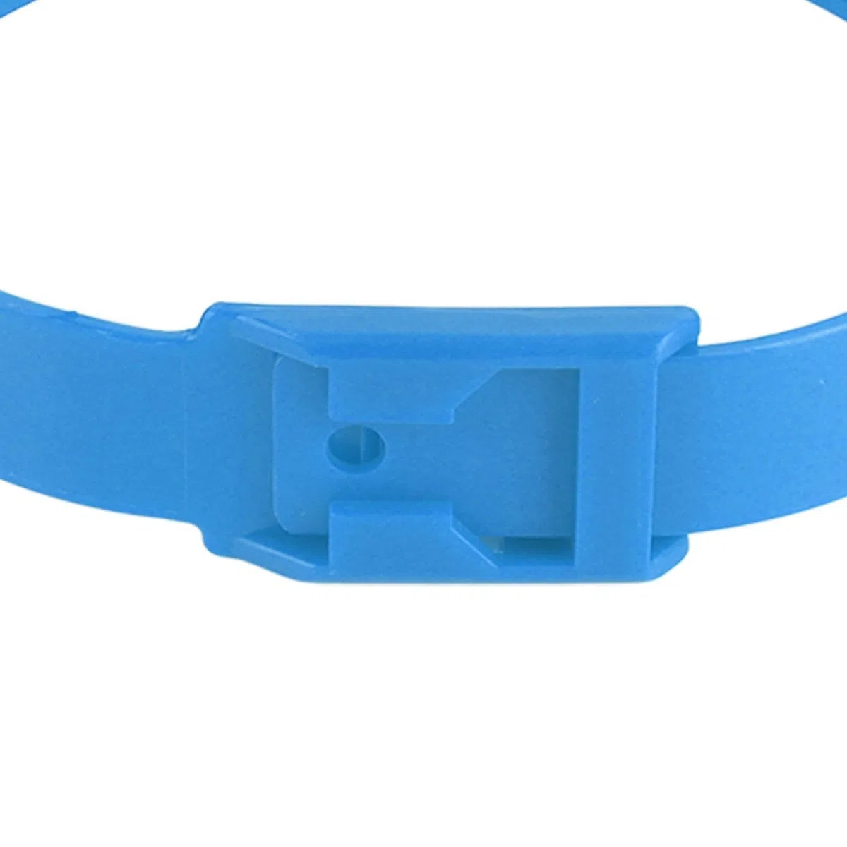 Set di 10 Collari per Pecore e Capre in PU, Regolabili con Campanello in Bronzo, Accessori per Piccoli Animali da Fattoria, Blu