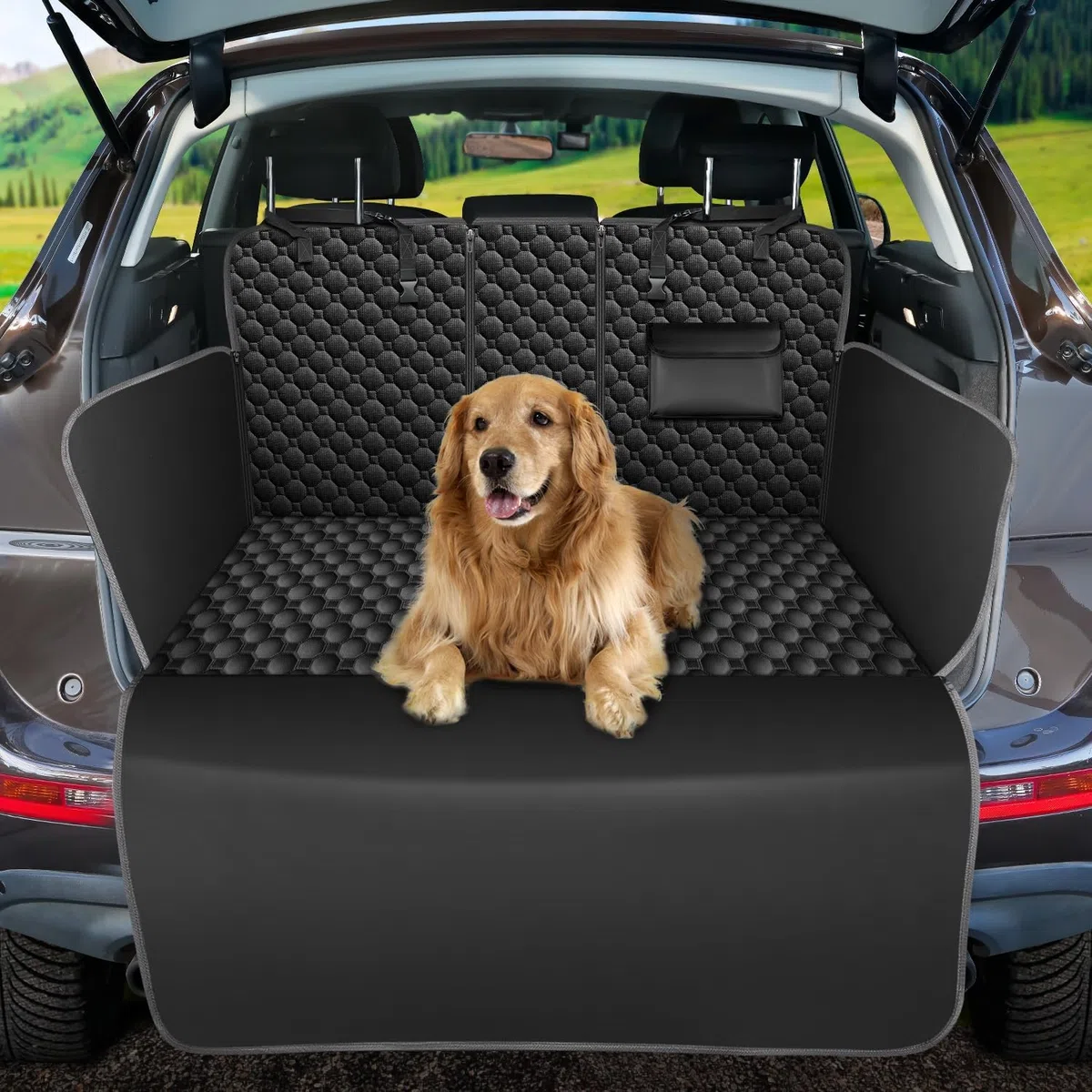 Taygeer Telo Auto per Cani, Universale Telo Bagagliaio Auto per Cani Antiscivolo Impermeabile Resistente ai Graffi