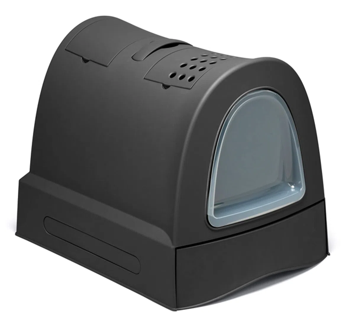 Imac - Lettiera per gatti Zuma, 40 x 56 x 42,6 cm, colore: antracite