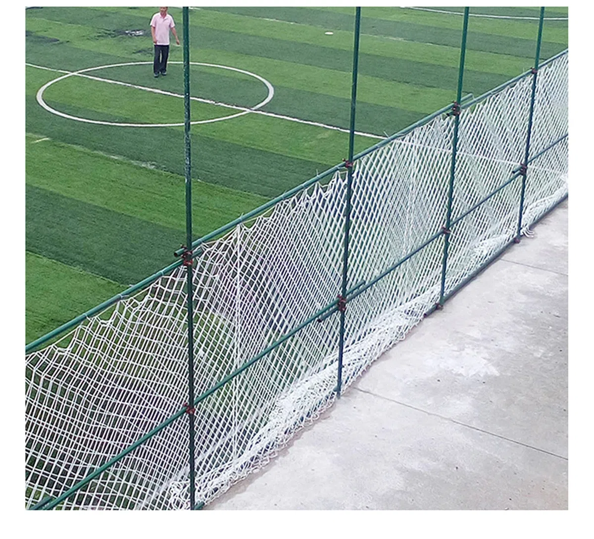 Rete di Sicurezza Rete in Nylon Bianco per Stadio Campo da Calcio all'aperto Campo da Pallacanestro Campo da Golf Rete Protettiva per Isolamento barriera