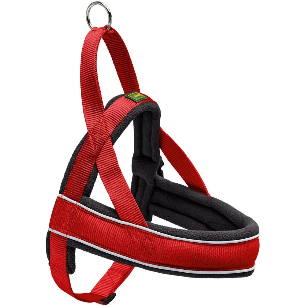 Pettorina Norvegese Racing Gr. LNylon Rosso/Pile Nero