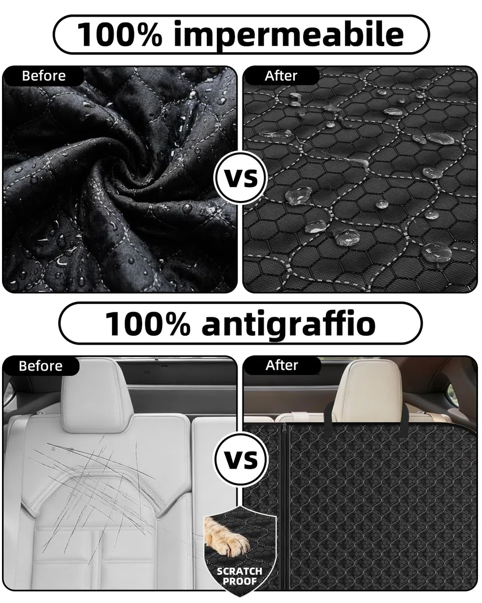 Coprisedile Auto per Cani Antiscivolo Impermeabile Copertura Sedili Auto per Cani Compatibile con Seggiolino Auto Copri Sedile Auto per Cani Bambini Adatto alla Maggior Parte delle Auto SUV