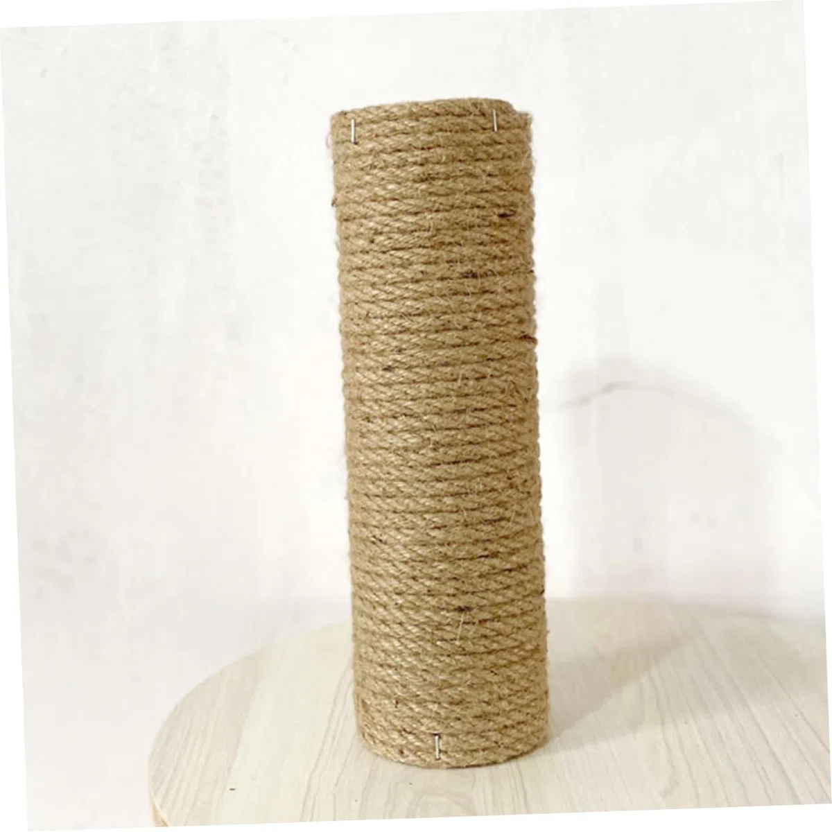 Tiragraffi Per Gatti Da Interno in Legno Pieno Corda Resistente ø 7 Cm x 35 Cm, Palo Verticale Sostitutivo Per Giochi e Arrampicata Di Mici Domestici