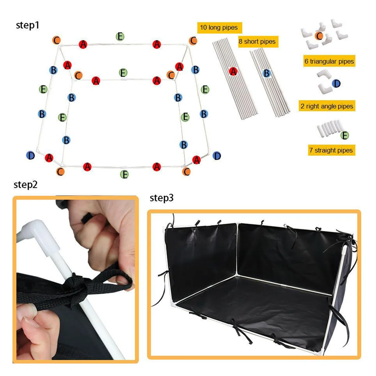 Supporto per pipì per cani, vassoio per vasino per cuccioli con bordo alto, supporto per pipì con pareti, robusto antiscivolo per addestramento del cane, per uso interno ed esterno, 89 x 73 x 44 cm