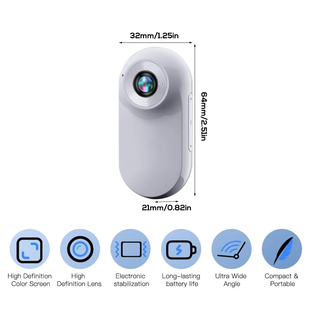 Collar Per Telecamera Per Gatti, Animali Domestici Multifunzionali Hd 1080p Cats Tracker, Fotocamera Sportiva Per Animali Domestici a 170 ° Con Schermo Lcd Da 0,96 Pollici