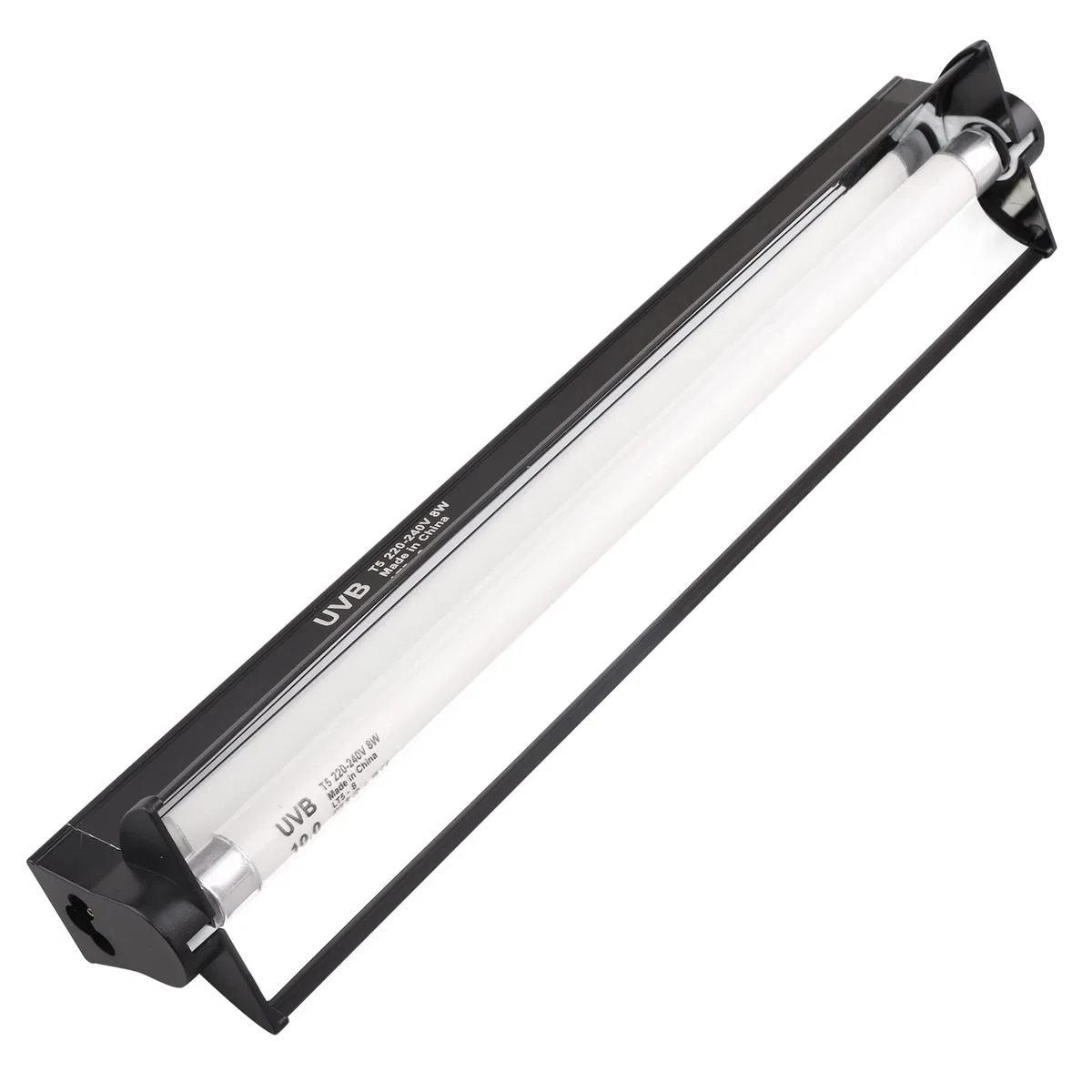 AIICIOO T5 HO UVB Illuminazione Combo Kit 10.0 8W Cappuccio Terrario Viene fornito con Desert UVB T5 Lampada Luce Rettile Terrario Luce UVB Cappuccio per Scorpione Camaleonte Tartaruga