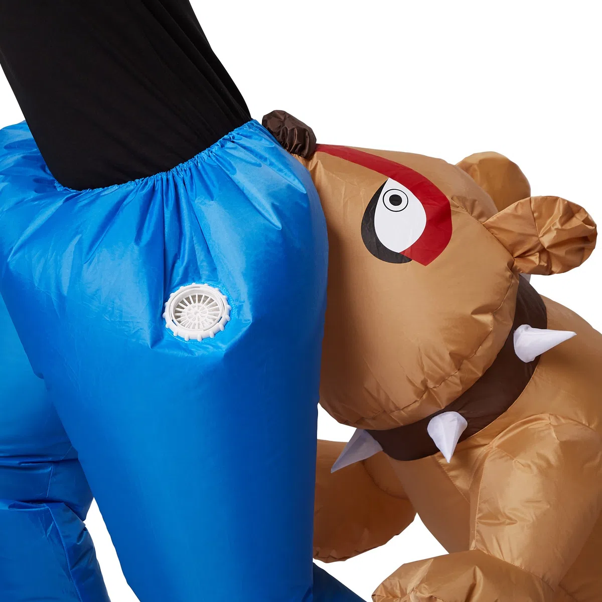 tectake dressforfun Costume autogonfiabile da Cane Unisex | Gonfiabile in pochi Secondi | Massima libertà di Movimento | Alimentazione a Batteria