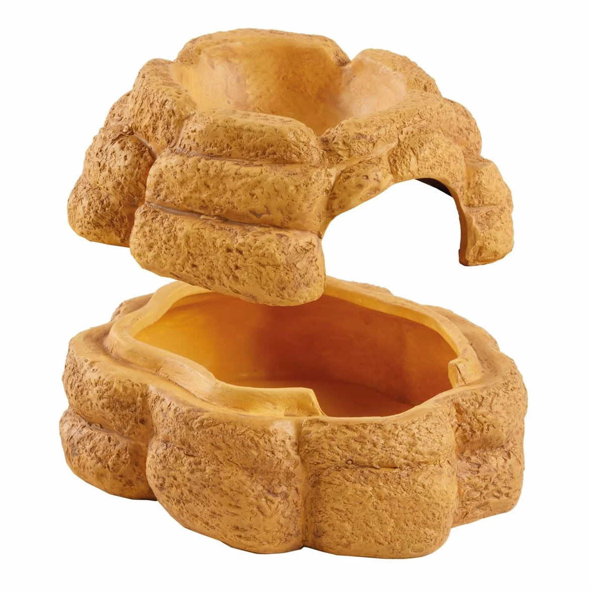 Exo Terra Big Rock - Grotta in ceramica con coperchio, misura media