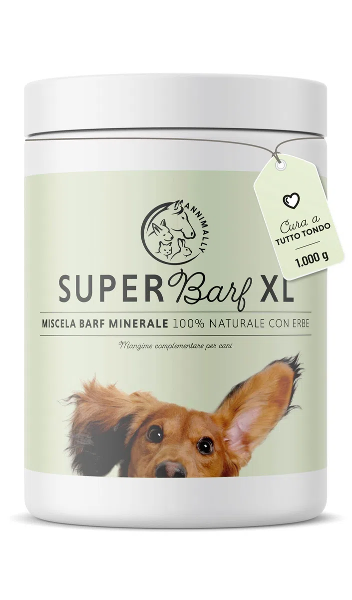 Barf Polvere Aggiuntiva per Cani 1 kg, Barf Complete Mix di Vitamine e Minerali per un'ottimale apporto di nutrienti - Integratore di Minerali per Cani con Verdure, Frutta e Vitamine
