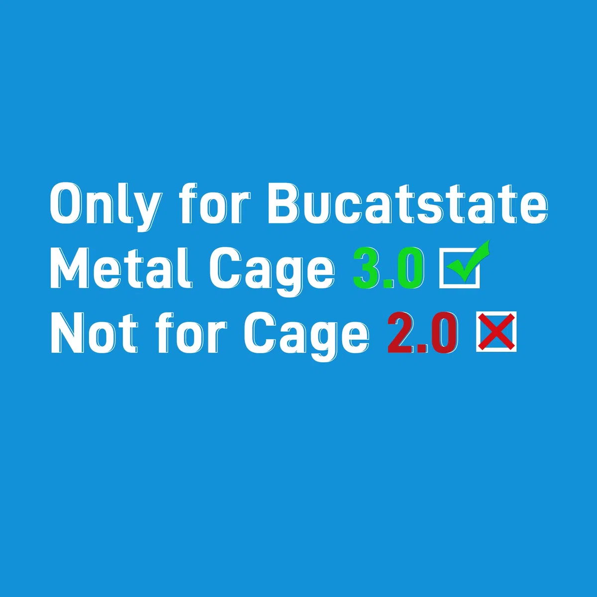 BUCATSTATE Cage 3.0 - Ruota universale e accessori impilabili, accessori Cage 3.0 che supportano lo spostamento e l'impilamento, solo per gabbie metalliche Bucatstate 3.0, non per Cage 2.0 (bianco)