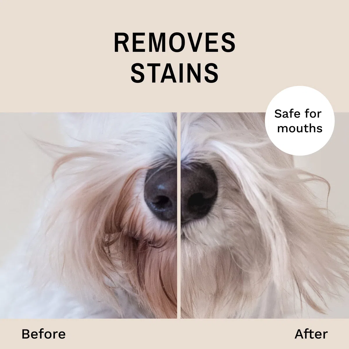 Eye Envy Spray smacchiatore per Barba per Cani/Gatti|100% Naturale e Sicuro|Solleva Le Macchie da sbavare, Saliva, Cibo, deflusso da lacrimazione|Tratta la Causa della colorazione<4 Once