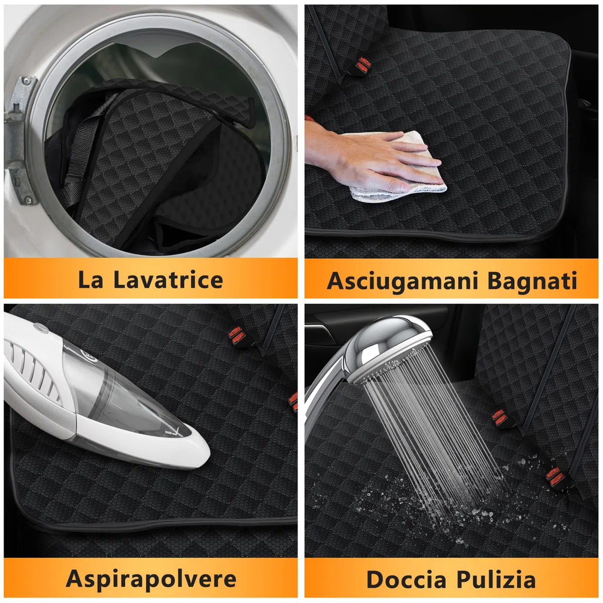 Alfheim Cane auto Custodia Resistente Alle Graffi Duratura Lavabile Sedile Posteriore Spessore Doppio Strato Custodia Anti Scivolamento, Universale per Auto Camion SUV
