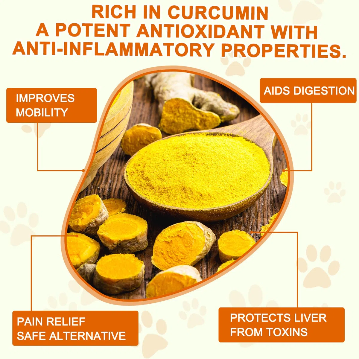 Curcumina per Cani 180 Compresse - Integratore Articolazioni Antinfiammatorio con Piperina, Antiossidante Naturale per Digestione e Fegato - Alta Biodisponibilità, Senza Additivi