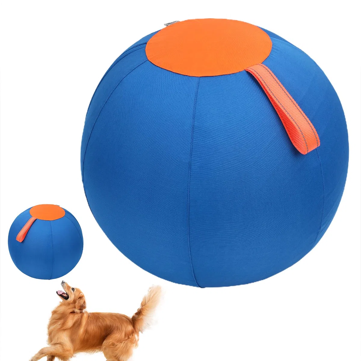 Palla da pastore per Border Collies – Herding Ball | Palla da pastore per cani | Palline grandi per cuccioli di animali domestici per esterni | Giocattolo multiuso blu per cuccioli di cane |