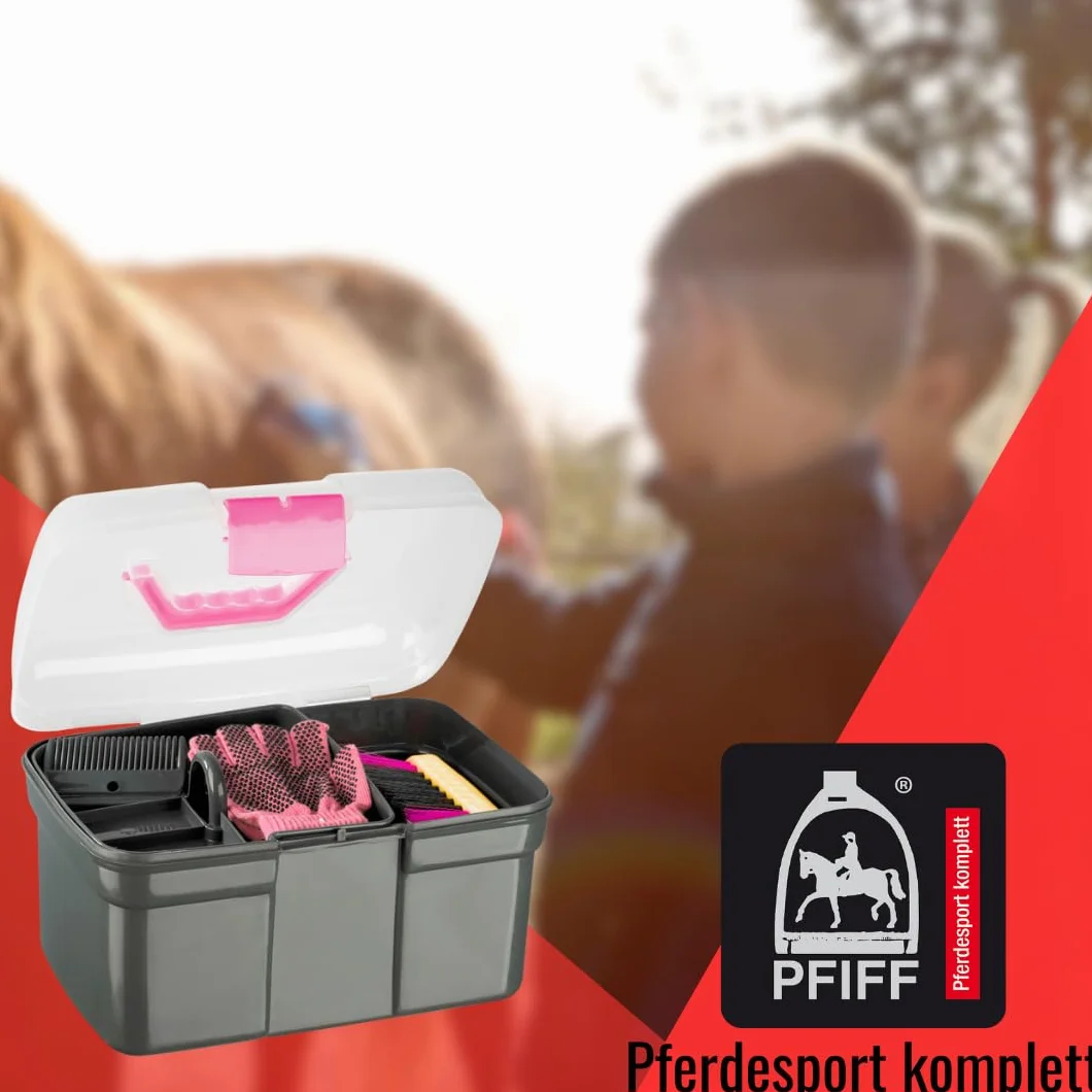 Pfiff 100576 - Kit per la Pulizia dei Cavalli, 6 Pezzi