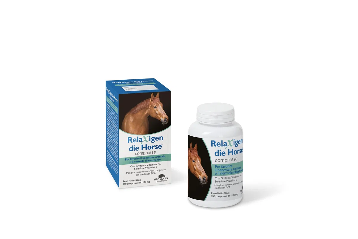 NBF Lanes | Relaxigen Die Horse - Supporto Antistress con Griffonia, Vitamina B6 e Selenio