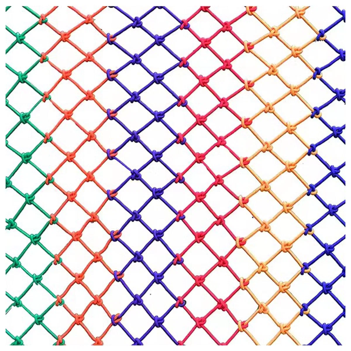Nylon Rete di Sicurezza per Bambini, Rete di Protezione Corda Rete per Scale Balconi Finestra Animali Domestici, Colori Rete Decorativa, Rete per Recinzione(Size:1*2m(3*7ft),Color:Colorato)